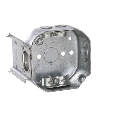 Southwire New and Old Work 14 cu in Octagon Galvanized Steel Box Mount Silver