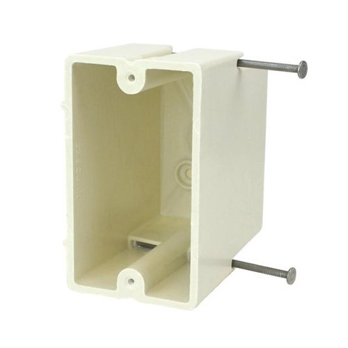 Allied Moulded New Work 22.5 cu in Rectangle Fiberglass 1 gang Electrical Box Off White