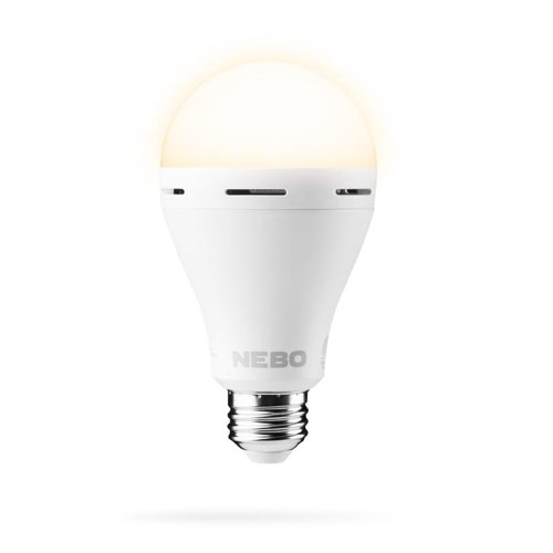 NEBO A19 E26 (Medium) Battery Backup LED Bulb Adjustable White 60 Watt Equivalence 1 pk