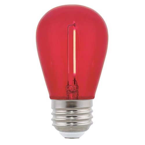 Westinghouse Edison Style S14 E26 (Medium) LED Bulb Red 40 Watt Equivalence 1 pk