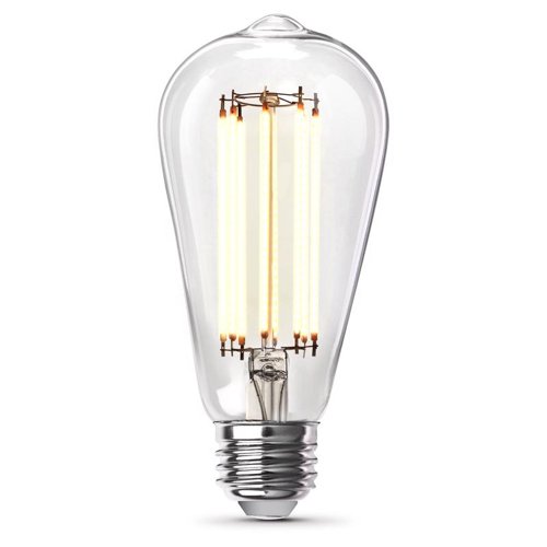 Feit ST19 E26 (Medium) Filament LED Bulb Adjustable White 60 Watt Equivalence 2 pk