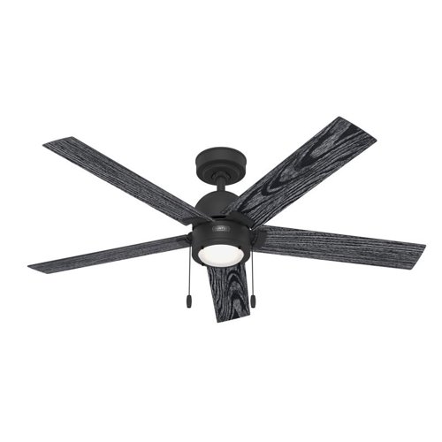 Hunter 52 in. Matte Black LED Indoor Ceiling Fan