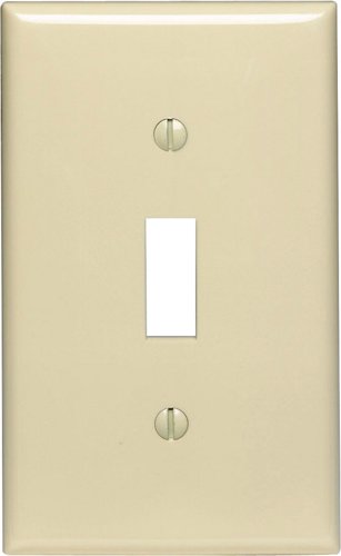 Leviton Ivory 1 gang Nylon Toggle Wall Plate 1 pk