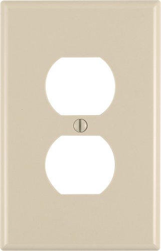Leviton Ivory 1 gang Nylon Duplex Wall Plate 1 pk