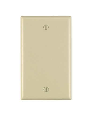 Leviton Ivory 1 gang Nylon Blank Wall Plate 1 pk