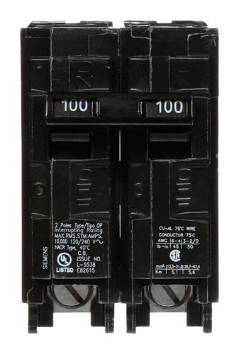 Siemens 100 amps Standard 2-Pole Circuit Breaker