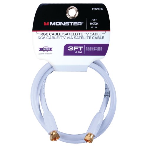 Monster Just Hook It Up 3 ft. Video Coaxial Cable