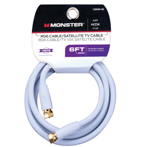 Monster Just Hook it Up 6 ft. Video Coaxial Cable