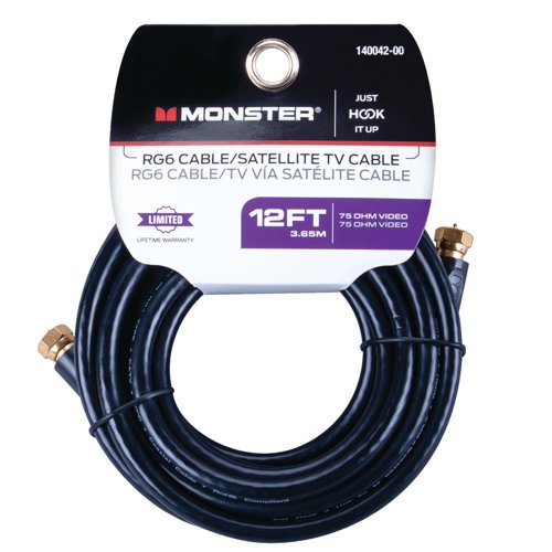Monster Just Hook It Up 12 ft. Video Coaxial Cable