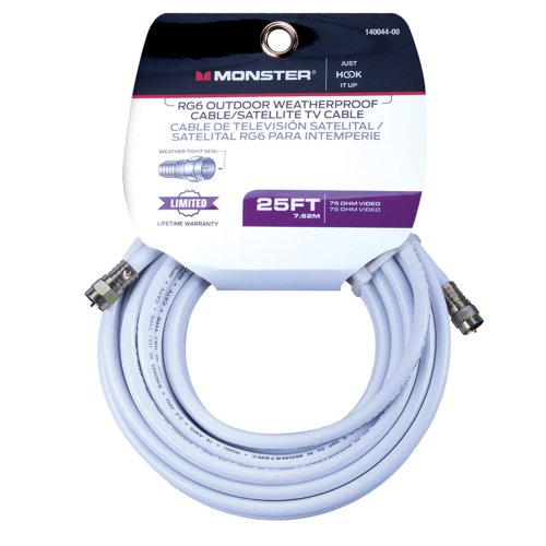 Monster Just Hook It Up 25 ft. Video Coaxial Cable
