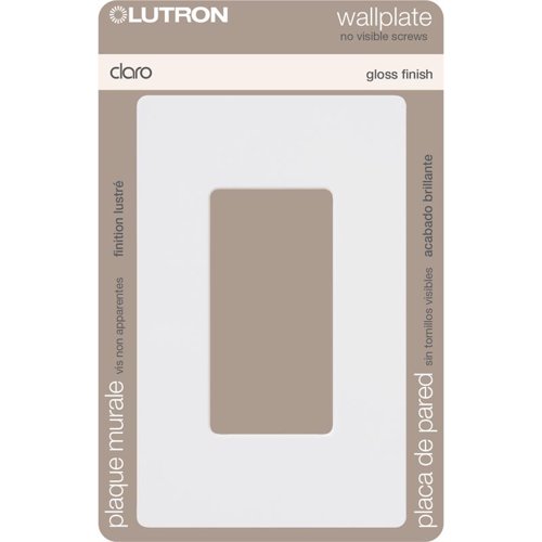 Lutron Claro White 1 gang Plastic Wall Plate 1 pk
