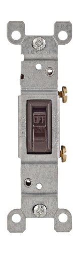 Leviton 15 amps Toggle Switch Brown 1 pk