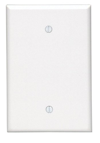 Leviton White 1 gang Thermoset Plastic Blank Wall Plate 1 pk