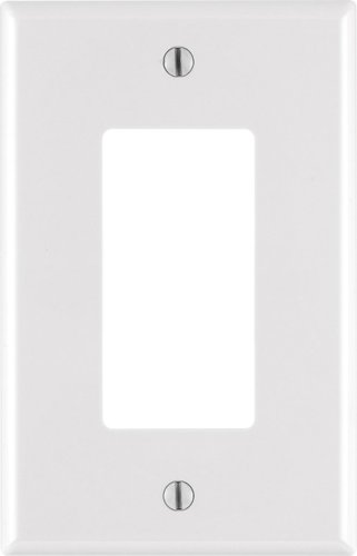 Leviton Decora White 1 gang Nylon Decorator Wall Plate 1 pk