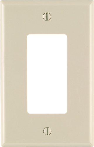 Leviton Light Almond 1 gang Nylon Decorator Wall Plate 1 pk
