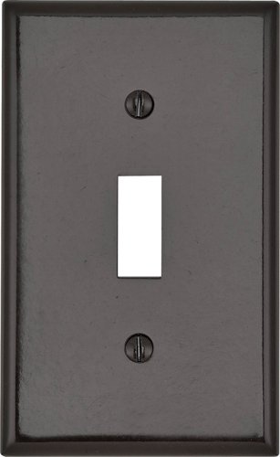 Leviton Brown 1 gang Thermoset Plastic Toggle Wall Plate 1 pk
