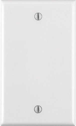 Leviton White 1 gang Thermoset Plastic Blank Wall Plate 1 pk