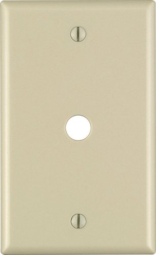 Leviton Ivory 1 gang Thermoset Plastic Cable/Telco Wall Plate 1 pk
