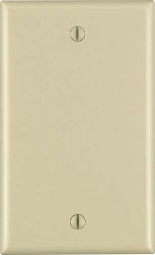 Leviton Ivory 1 gang Thermoset Plastic Blank Wall Plate 1 pk