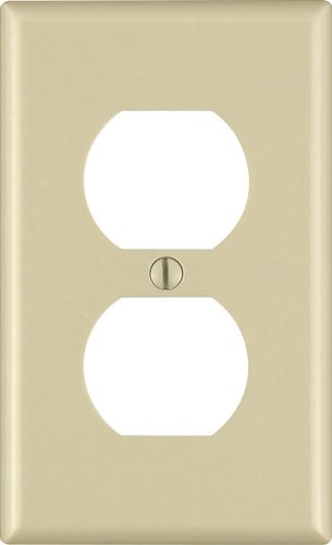 Leviton Ivory 1 gang Thermoset Plastic Duplex Wall Plate 1 pk