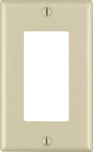 Leviton Decora Ivory 1 gang Thermoset Plastic Decorator Wall Plate 1 pk