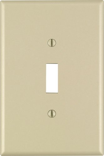 Leviton Ivory 1 gang Thermoset Plastic Toggle Wall Plate 1 pk