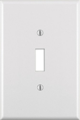 Leviton White 1 gang Thermoset Plastic Toggle Wall Plate 1 pk