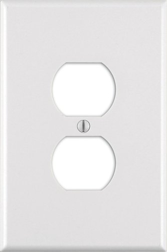 Leviton White 1 gang Thermoset Plastic Duplex Wall Plate 1 pk