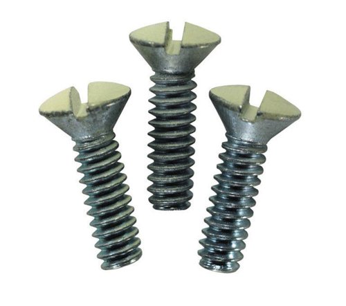 Leviton Ivory Metal Wall Plate Screws 20 pk