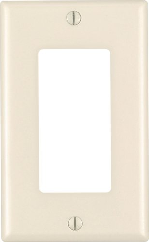 Leviton Decora Almond 1 gang Thermoset Plastic Decorator Wall Plate 1 pk