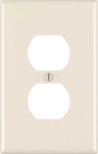 Leviton Almond 1 gang Nylon Duplex Wall Plate 1 pk
