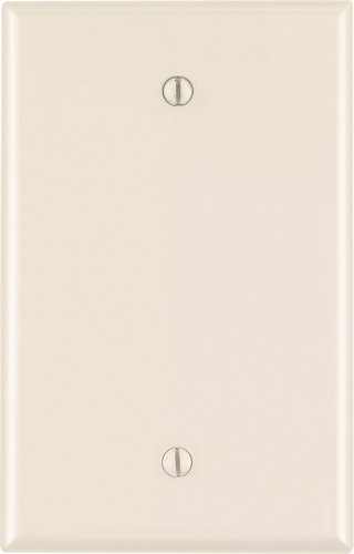 Leviton Almond 1 gang Nylon Blank Wall Plate 1 pk