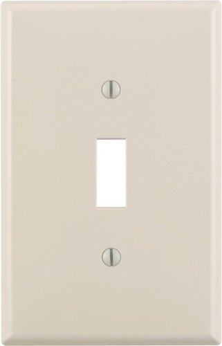Leviton Almond 1 gang Nylon Toggle Wall Plate 1 pk