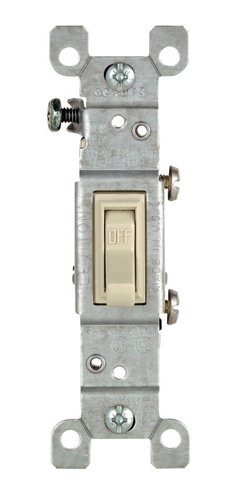 Leviton CO/ALR 15 amps Toggle Switch Ivory 1 pk