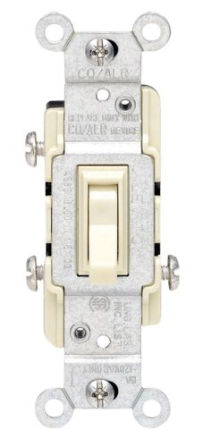 Leviton CO/ALR 15 amps Toggle Switch Ivory 1 pk