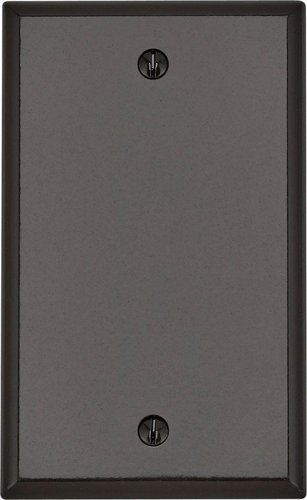Leviton Brown 1 gang Thermoset Plastic Blank Wall Plate 1 pk