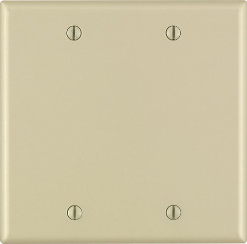 Leviton Ivory 2 gang Thermoset Plastic Blank Wall Plate 1 pk