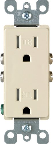 Leviton Decora 15 amps 125 V Duplex Ivory Outlet 5-15R 1 pk
