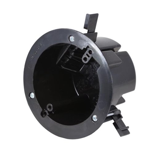 Cantex EZ Box Old Work 18 cu in Round Polycarbonate Ceiling Box Black