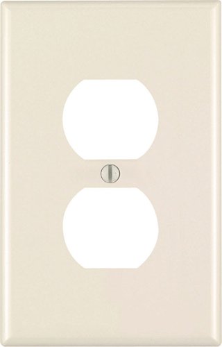 Leviton Almond 1 gang Plastic Duplex Wall Plate 1 pk