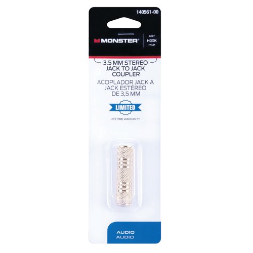 Monster Just Hook It Up Stereo Coupler 1 pk