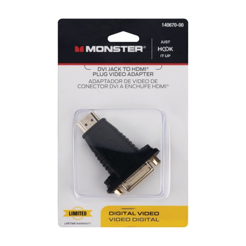 Monster Just Hook It Up HDMI Adapter 1 pk