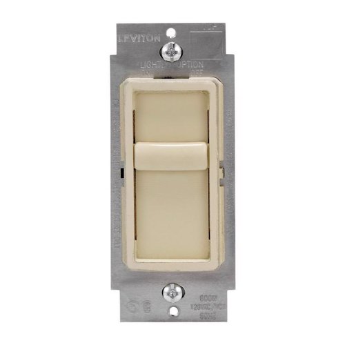 Leviton Decora SureSlide Ivory 600 W Slide Dimmer Switch 1 pk