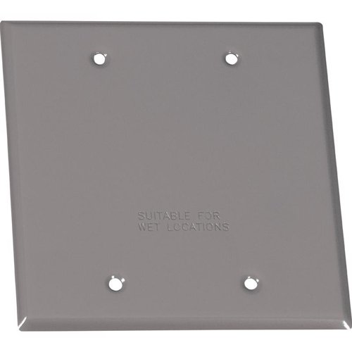 Sigma Engineered Solutions Square Stamped Steel 2 gang 4.49 in. H X 4.49 in. W Flat Box Cover