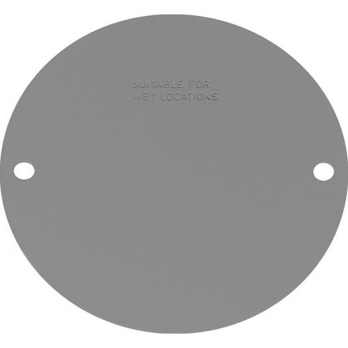 Sigma Engineered Solutions Round Stamped Steel 4.13 in. H X 4.13 in. W Flat Box Cover