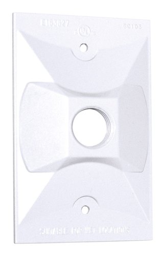 Sigma Engineered Solutions Rectangle Die-Cast Metal 1 gang 4.61 in. H X 2.85 in. W Lampholder Cover