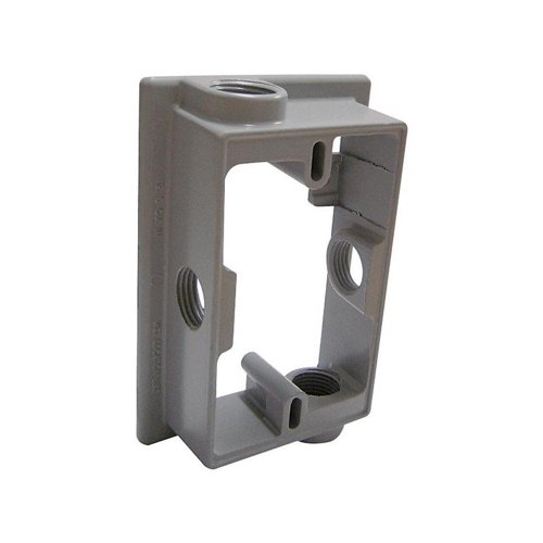 Sigma Engineered Solutions New Work 12.5 cu in Rectangle Metallic Extension Ring Gray