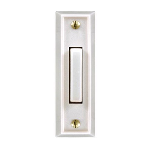 Heath Zenith White Plastic Wired Pushbutton Doorbell
