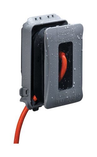 TayMac Extra duty Rectangle Plastic 1 gang 6.14 in. H X 4.04 in. W In-Use Cover