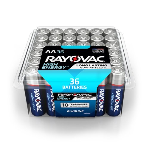 Rayovac High Energy AA Alkaline Batteries 36 pk Clamshell